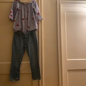 IVAN + RYAN Light blue ankle length jeans